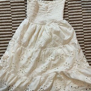 American Eagle Outfitters Cream Ruffled Top